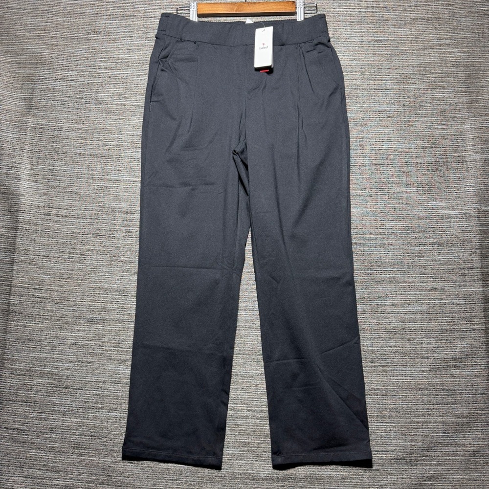 Baleaf Athletic Pants Mens M Black Water Resistant Drawstring Straight Leg